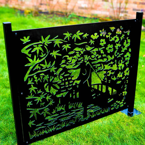 Metal Fence Panels Japanese Gardens Fencing Screens Geisha